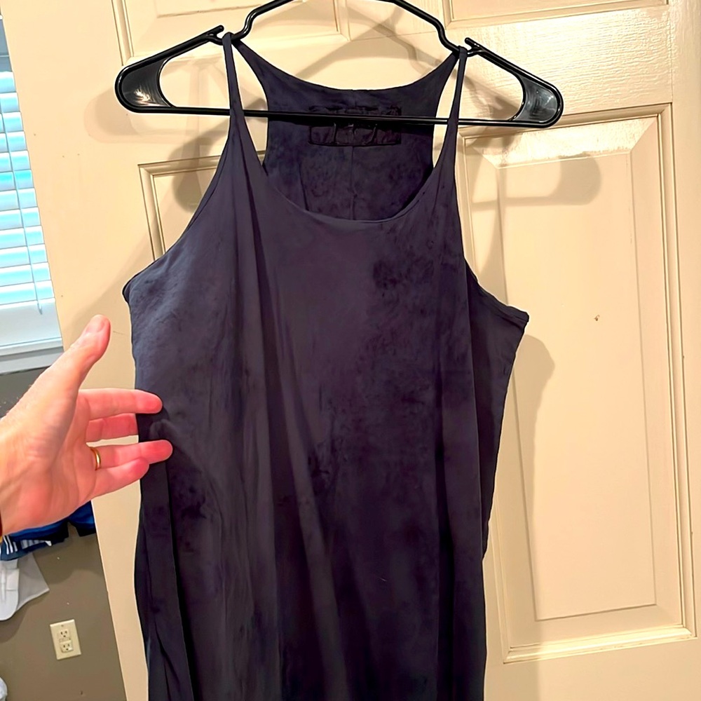 Rundholtz dip tie dye racerback cotton slip dress